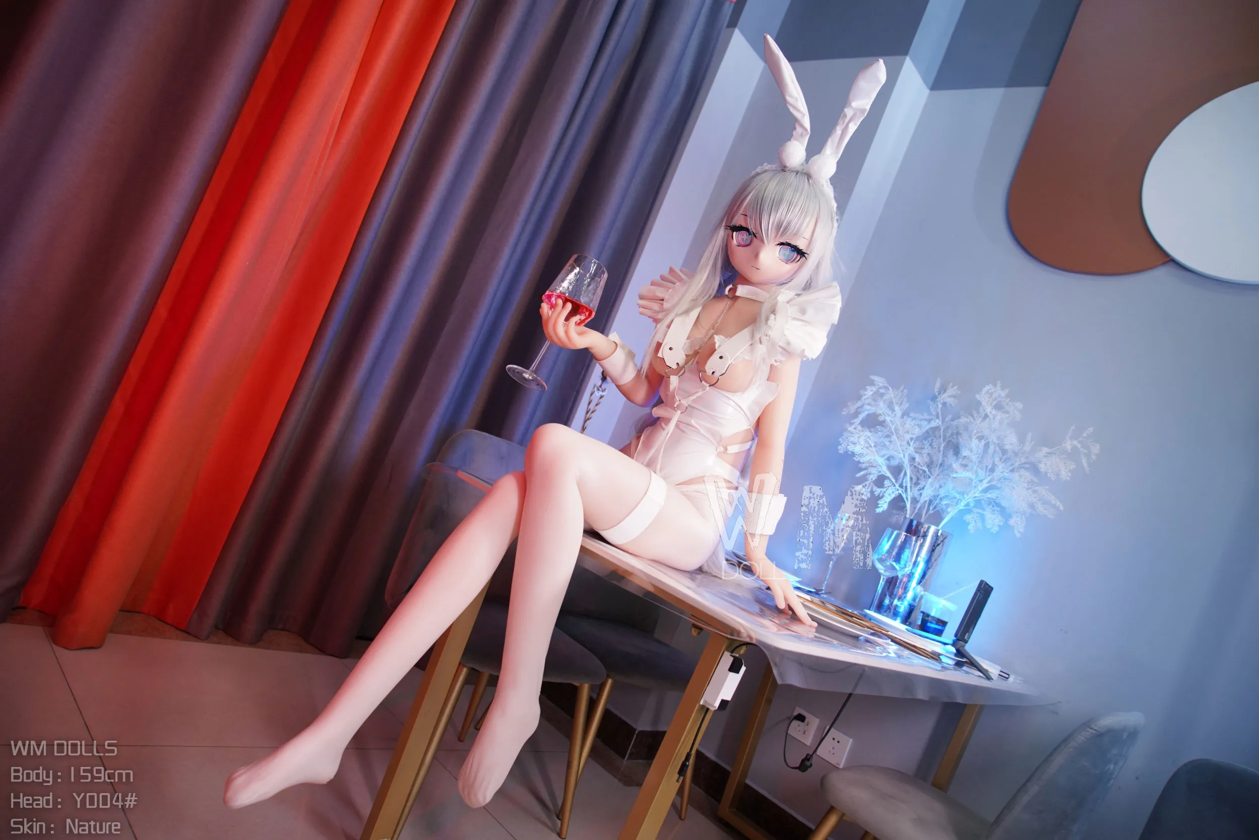 159cm (5ft3) คัพ H ตุ๊กตายางอนิเมะเสมือนจริง หัว PVC + ตัว S-TPE ตุ๊กตายาง หัว #Y004